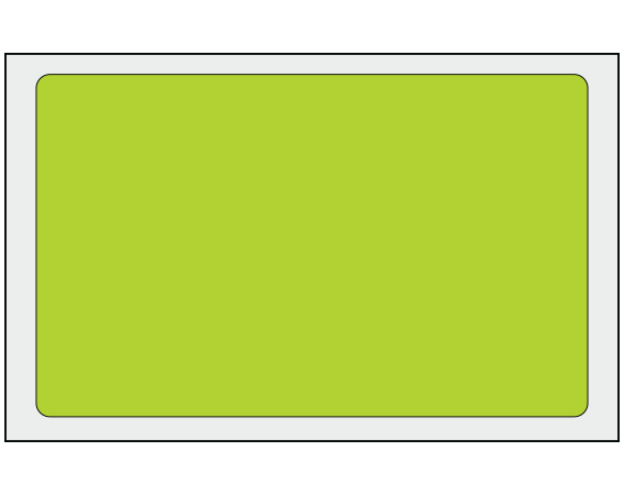 ADS-8-17 Chartreuse 2-1/2" x 4" Multi-Purpose Removable Blank Labels - Standard