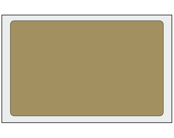 ADS-8-181 Gold 2-1/2" x 4" Multi-Purpose Removable Blank Labels - Flexible