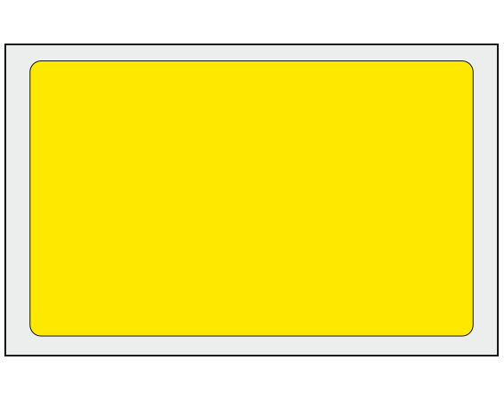 ADS-8-21 Yellow 2-1/2" x 4" Multi-Purpose Removable Blank Labels - Flexible