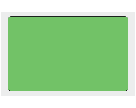 ADS-8-32 Green 2-1/2" x 4" Multi-Purpose Removable Blank Labels - Flexible