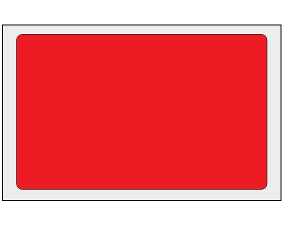 ADS-8-4 Red 2-1/2" x 4" Multi-Purpose Removable Blank Labels - Standard