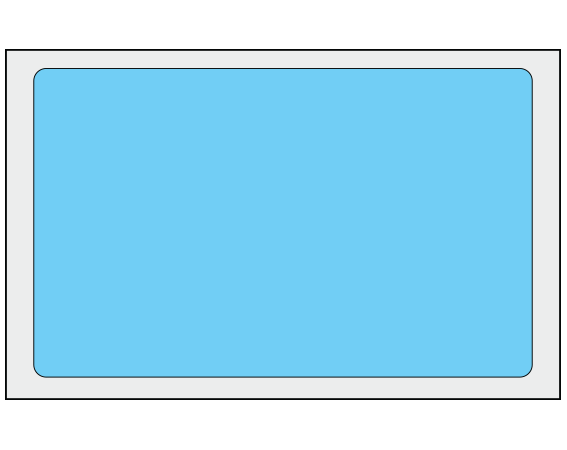 ADS-8-6 Blue 2-1/2" x 4" Multi-Purpose Removable Blank Labels - Standard