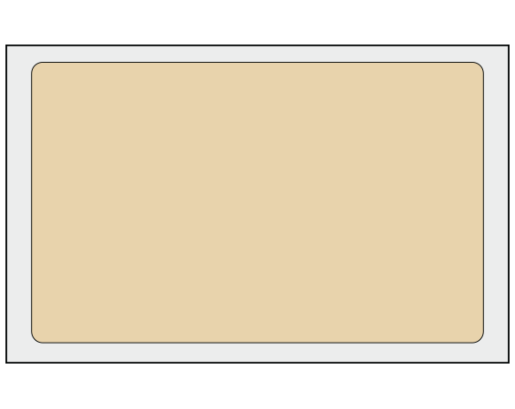 ADS-8-81 Tan 2-1/2" x 4" Multi-Purpose Removable Blank Labels - Flexible