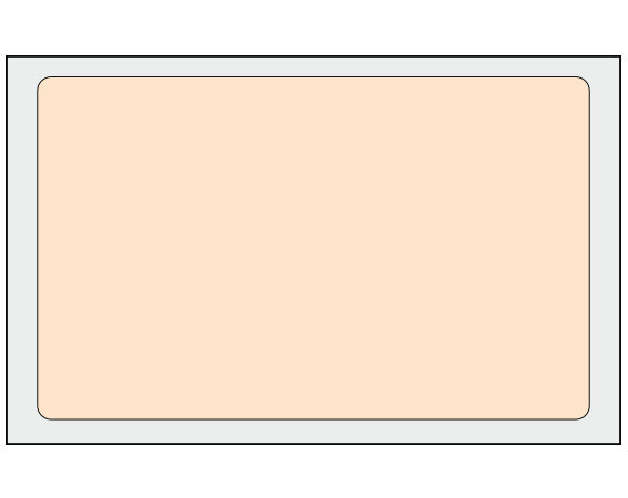 ADS-8-9 Salmon 2-1/2" x 4" Multi-Purpose Removable Blank Labels - Standard