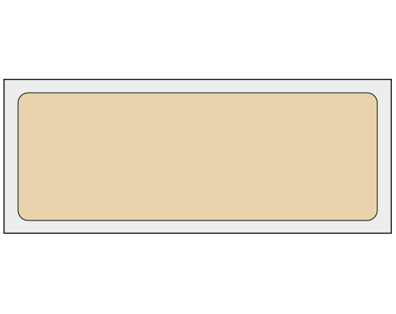 ADSF-4-8 Tan 1-1/4" x 3-1/2" Multi-Purpose Removable Blank Labels - Flexible
