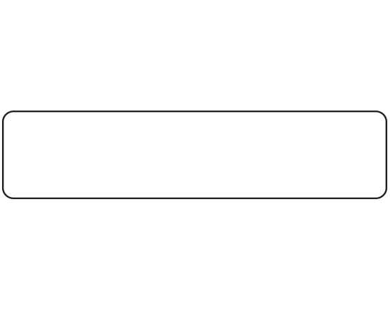 AS-26 White 1/2" x 2" Multi-Purpose Removable Blank Strip Labels