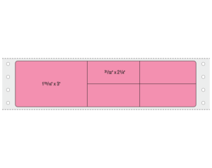 Rose 1-15/16" x 7-1/2" Pinfed Printer Labels for the Laboratory