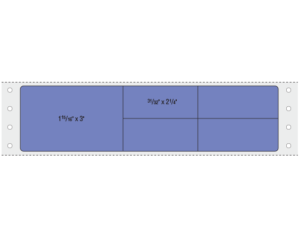 Lavender 1-15/16" x 7-1/2" Pinfed Printer Labels for the Laboratory