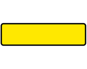 Yellow 1-3/8" x 5-3/8" Patient Chart Identification Labels  - With Imprint: BORDER ONLY