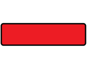 Red 1-3/8" x 5-3/8" Patient Chart Identification Labels  - With Imprint: BORDER ONLY