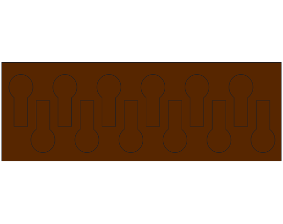 FF-10-23 Dark Brown 7/16" x 15/16" Color Coded Fault Finder Tabs