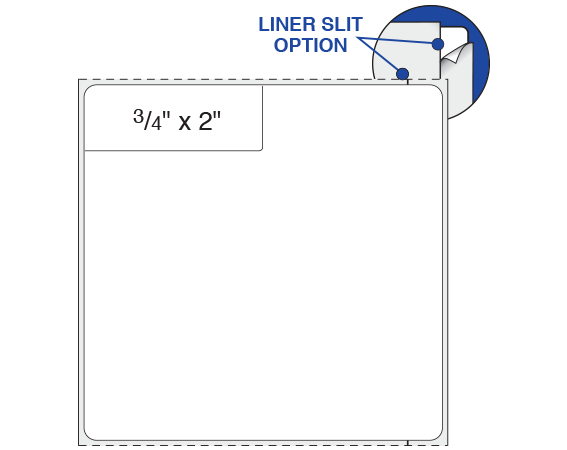 SB128-44-DINS2 White 4 " x 4" Thermal Printer Labels for ISBT 128 Applications - Cryogenic