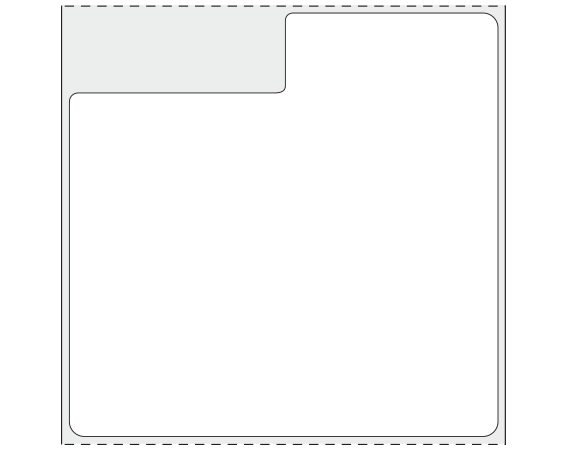 SB128-44-IRGP2 White 4 " x 4" Thermal Printer Labels for ISBT 128 Applications - Cryogenic