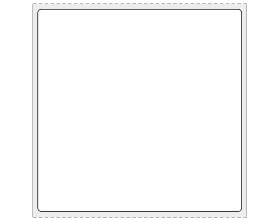 SB128-44-KD White 4 " x 4" Thermal Printer Labels for ISBT 128 Applications - Cryogenic