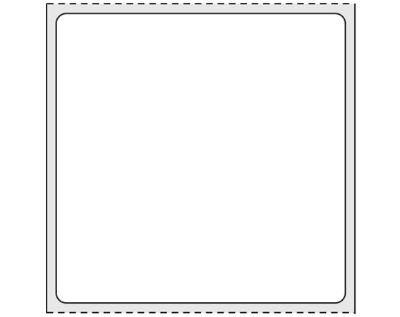 SB128-44 White 4 " x 4" Thermal Printer Labels for ISBT 128 Applications