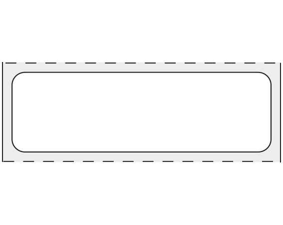 SB128-5821 White 5/8" x 2" Thermal Printer Labels for ISBT 128 Applications