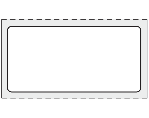 SB128-7515 White 3/4" x 1-1/2" Thermal Printer Labels for ISBT 128 Applications - Cryogenic