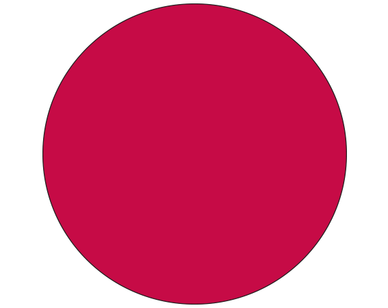 SDL-100-211 Dark Red 1" DIAMETER Color Coded Dot Labels - Sheet Form