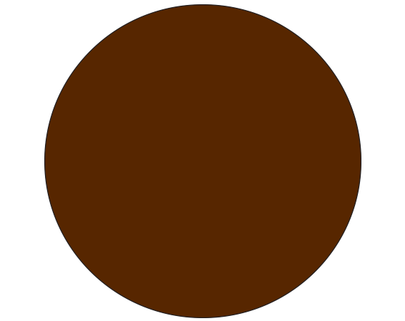 SDL-100-233 Dark Brown 1" DIAMETER Color Coded Dot Labels - Roll Form