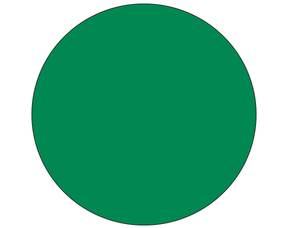 SDL-100-251 Dark Green 1" DIAMETER Color Coded Dot Labels - Sheet Form