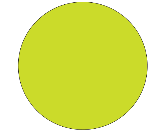 SDL-100-30 Fluorescent Chartreuse 1" DIAMETER Color Coded Dot Labels - Sheet Form