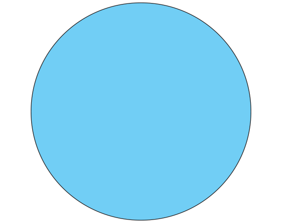 SDL-125-6 Blue 1-1/4" DIAMETER Color Coded Dot Labels - Sheet Form