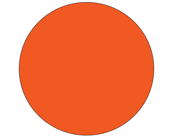 SDL-43-271 Fluorescent Red 7/16" DIAMETER Color Coded Dot Labels - Sheet Form