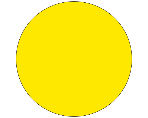 SDL-75-213 Yellow 3/4" DIAMETER Color Coded Dot Labels - Roll Form