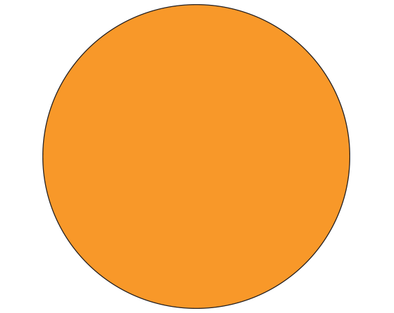 SDL-75-51 Orange 3/4" DIAMETER Color Coded Dot Labels - Sheet Form