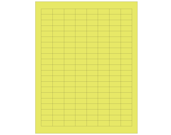 SES-LASER-30 Fluorescent Chartreuse 15/32" x 15/16" Laser Printer Labels for Microscope Slides