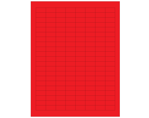 SES-LASER-4 Red 15/32" x 15/16" Laser Printer Labels for Microscope Slides