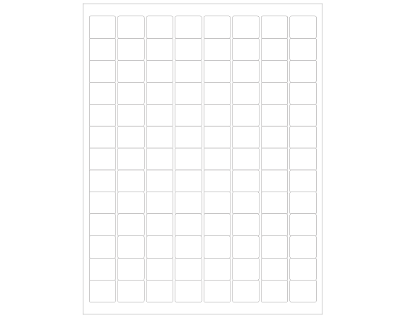 SLS-LASER-CL32T White .78" x .94" Liquistick Laser Labels for Cryogenic Use