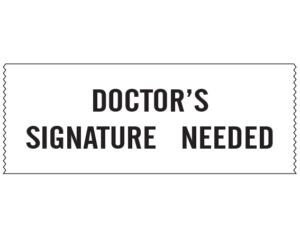 doctors signature needed archives shamrock labels doctors signature
