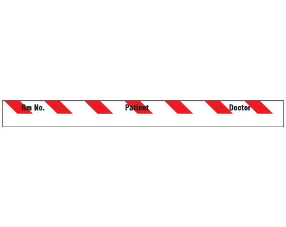 SNC-502-4 Color Coded Patient Chart Tapes - 3/8 Width
