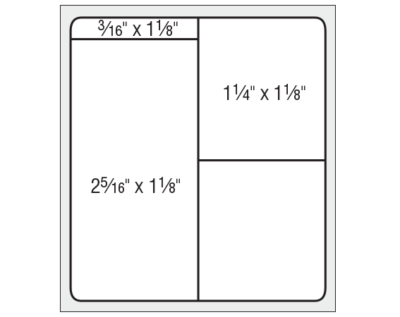 THERM-1300R White 2-1/2" x 2-1/4" Thermal Printer Labels for PathNet / Cerner Laboratory Software Systems