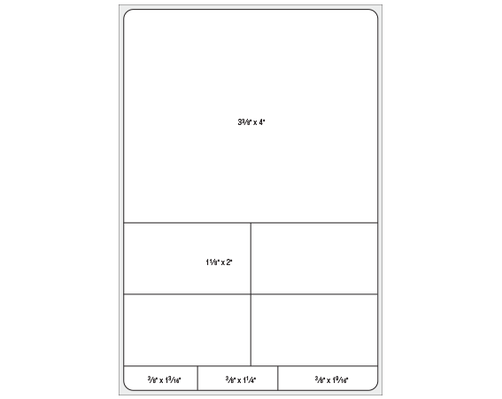 THERM-1452R White 6" x 4" Thermal Printer Labels for HBO & Company Laboratory Software