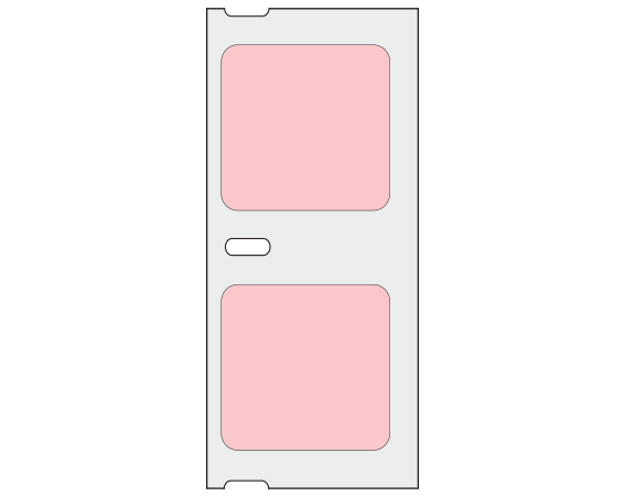 THERM-1840R-DO-7 Pink 1" x 1" Thermal Labels for Desktop Printers