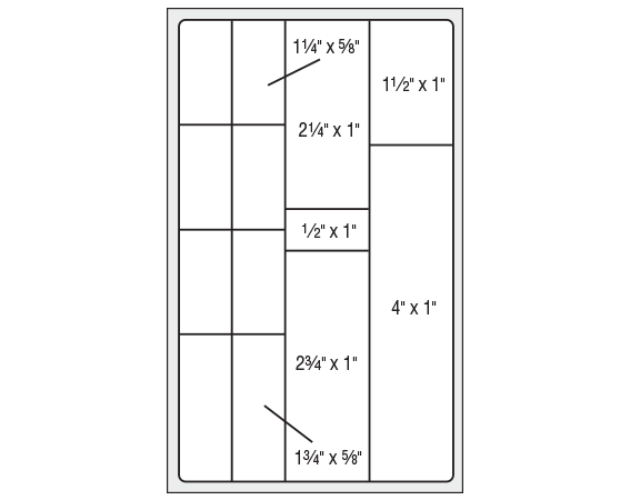 THERM-1868R White 5-1/2" x 3-1/4" Thermal Printer Labels for VA Hospital Laboratory Software Systems
