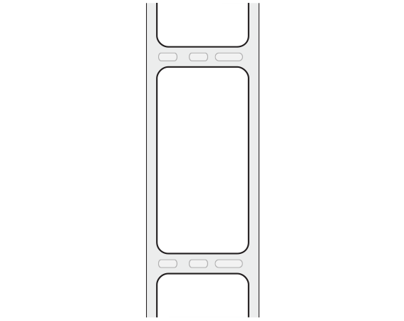THERM-1917R White 2-1/2" x 1" Thermal Labels for Desktop Printers