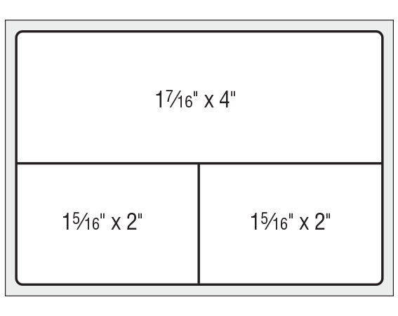 THERM-1927R1 White 2-3/4" x 4" Thermal Printer Labels for Meditech Laboratory Software Systems