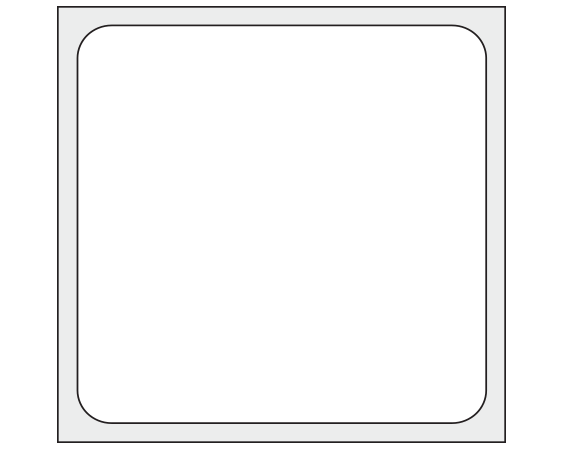 THERM-1R White 1-1/2" x 1-1/2" Thermal Printer Labels for Laboratory Software