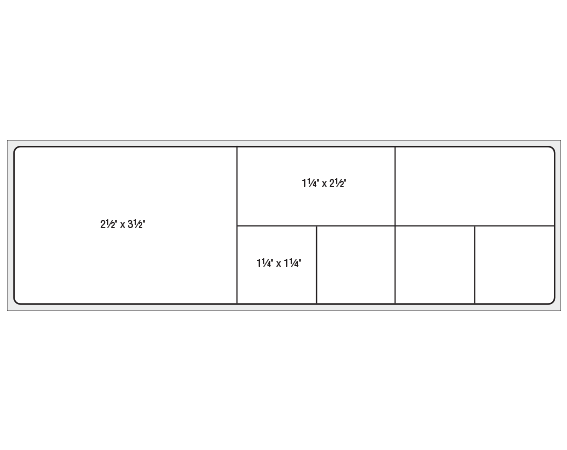 THERM-327R White 2-1/2" x 8-1/2" Thermal Printer Labels for PathNet / Cerner Laboratory Software Systems