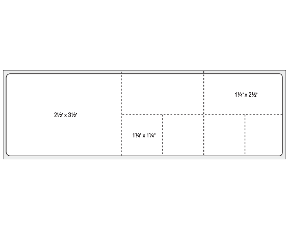 THERM-344R White 2-1/2" x 8-1/2" Thermal Printer Labels for PathNet / Cerner Laboratory Software Systems