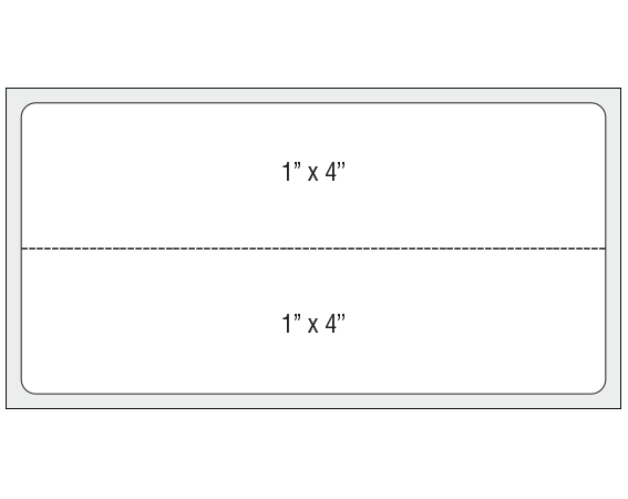 THERM-358R-P1 White 2 " x 4" Thermal Printer Labels for Meditech Laboratory Software Systems