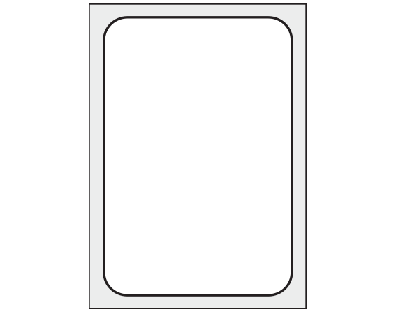 THERM-523R White 1-1/2" x 1" Thermal Printer Labels for Laboratory Software