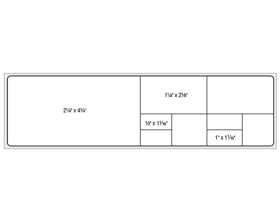 THERM-554R White 2-1/4" x 8-1/2" Thermal Printer Labels for PathNet / Cerner Laboratory Software Systems