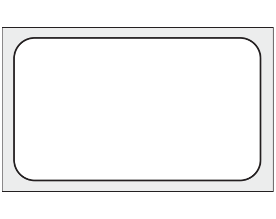 THERM-628R White 7/8" x 1-1/2" Thermal Printer Labels for Computer Generated Consecutive Number Printing