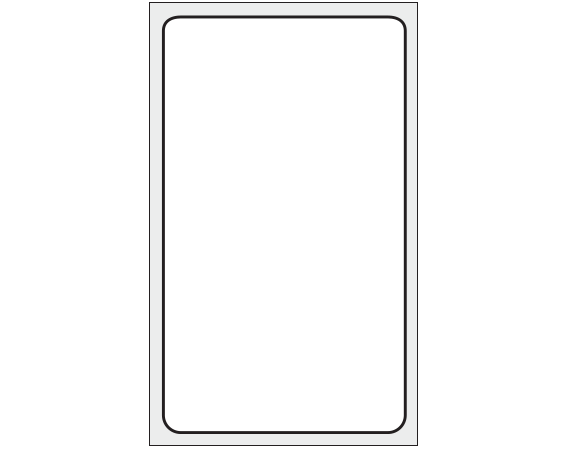 THERM-752R White 3" x 1-3/4" Thermal Printer Labels for Computer Generated Consecutive Number Printing