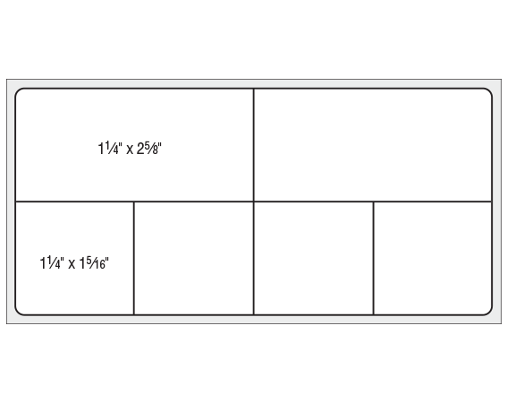 THERM-786R1 White 2-1/2" x 5-1/4" Thermal Printer Labels for PathNet / Cerner Laboratory Software Systems
