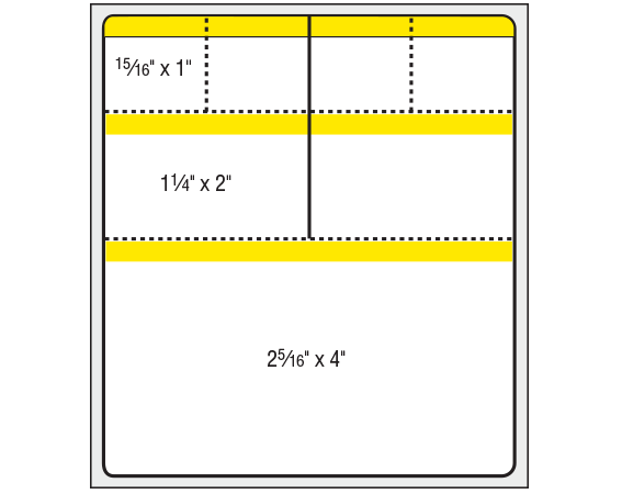 THERM-788RT-2 White 4-1/2" x 4" Thermal Printer Labels for PathNet / Cerner Laboratory Software Systems